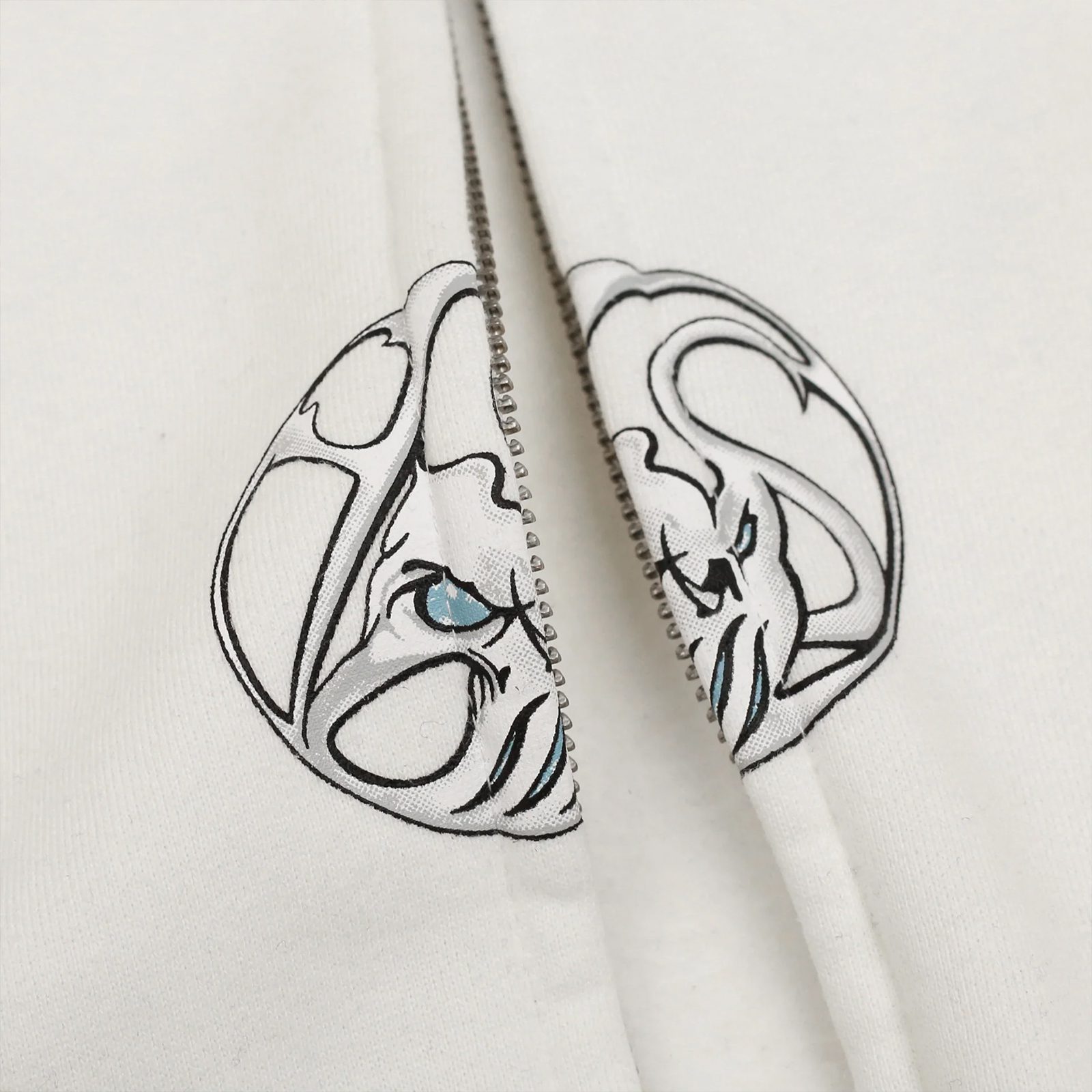 Yardsale - Bullseye Zip Hoodie - White