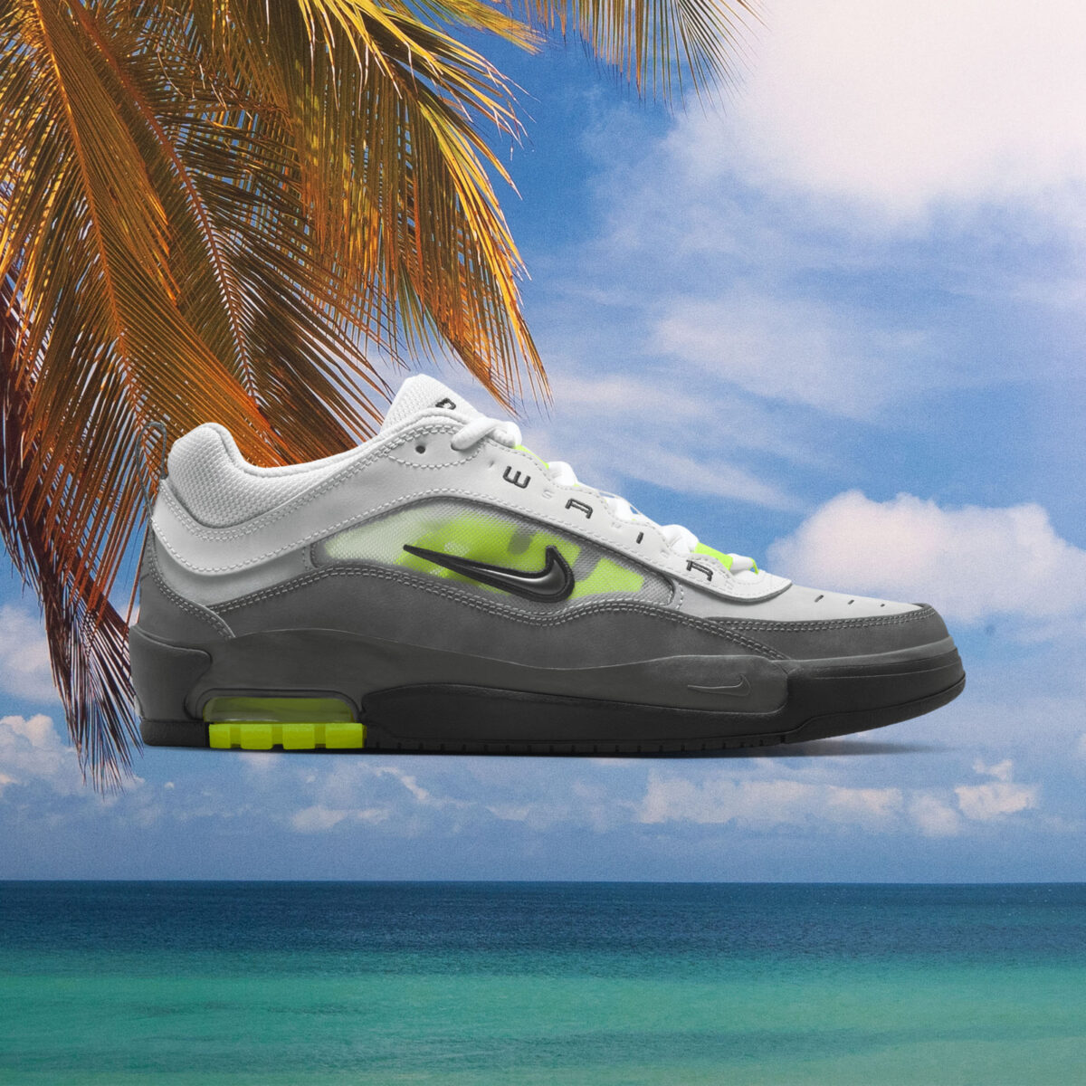 Nike SB - Air Max Ishod - Black / Neon Yellow - Anthracite - LT Graphite