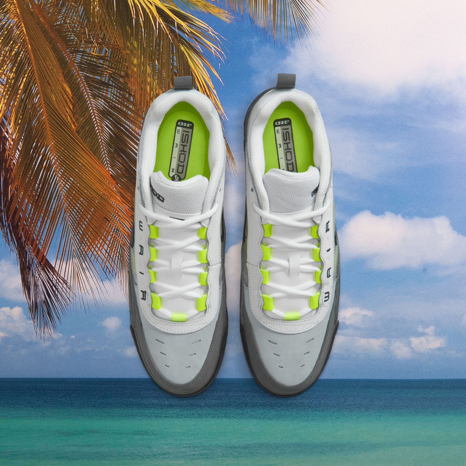 Nike SB - Air Max Ishod - Black / Neon Yellow - Anthracite - LT Graphite
