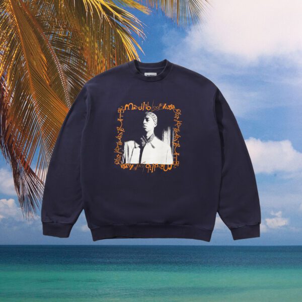 Butter Goods X Madlib - Loop Digga Crewneck - Washed Navy