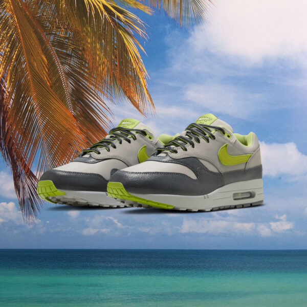 Nike SB - Air Max 1 SP "HUF" - Anthracite / Pear-Medium Grey-Flat-Pewter