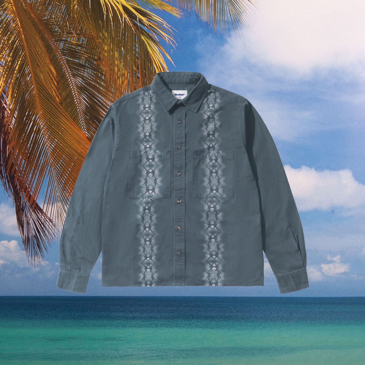 Butter Goods - Fade Button Up Shirt - Washed Navy
