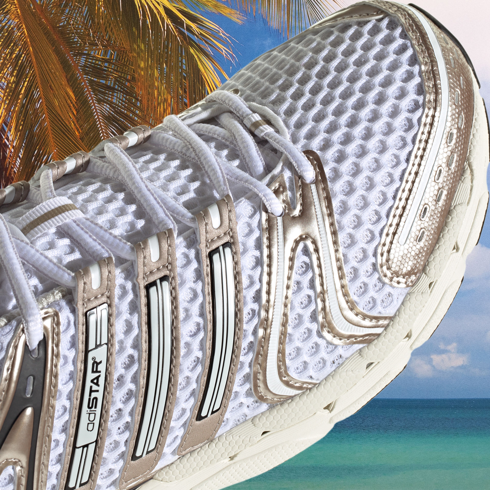 adidas - Adistar Control 5 - FTWR White / Orbit Grey / Champagne Metallic