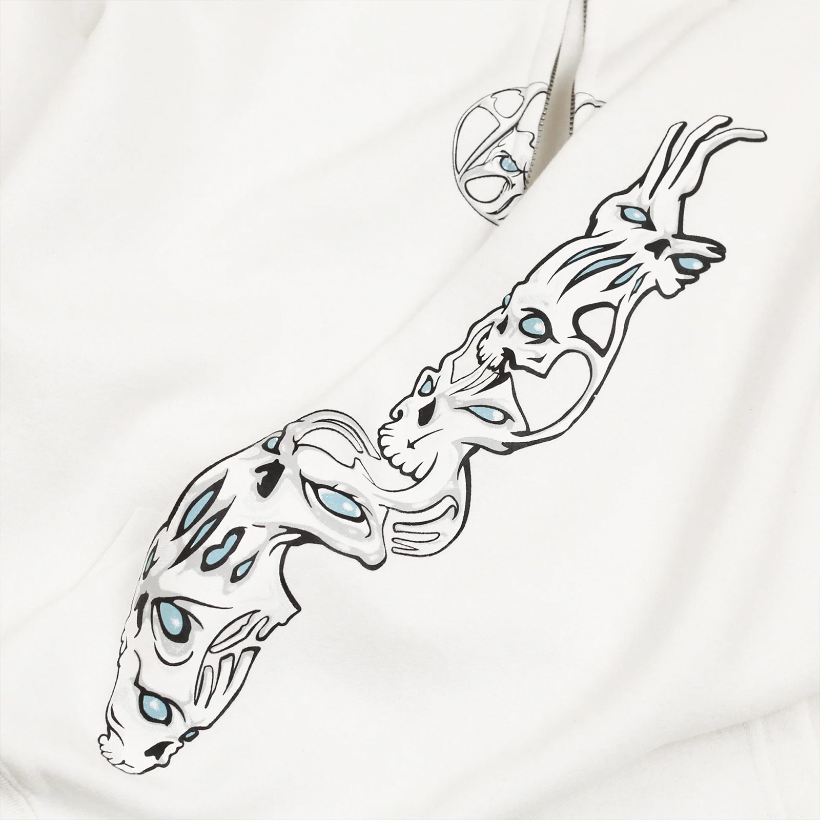 Yardsale - Bullseye Zip Hoodie - White
