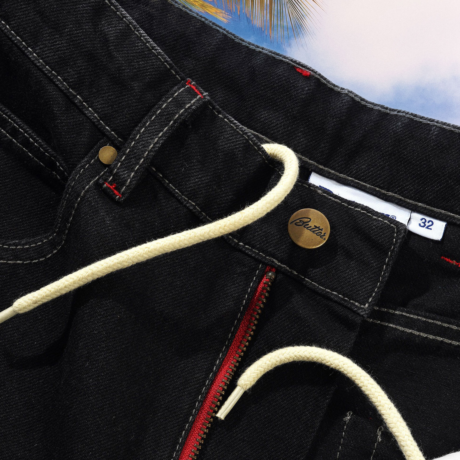 Butter Goods - Dragon Denim Shorts - Washed Black