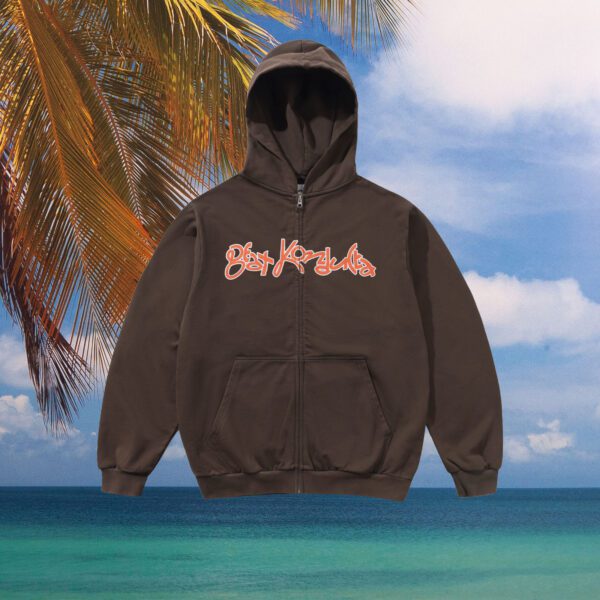 Butter Goods X Madlib - Beat Konduta Zip-Thru Hood - Washed Chestnut