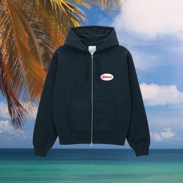Gramicci - Oval Patch Zip Hooded Sweatshirt - Vintage Black