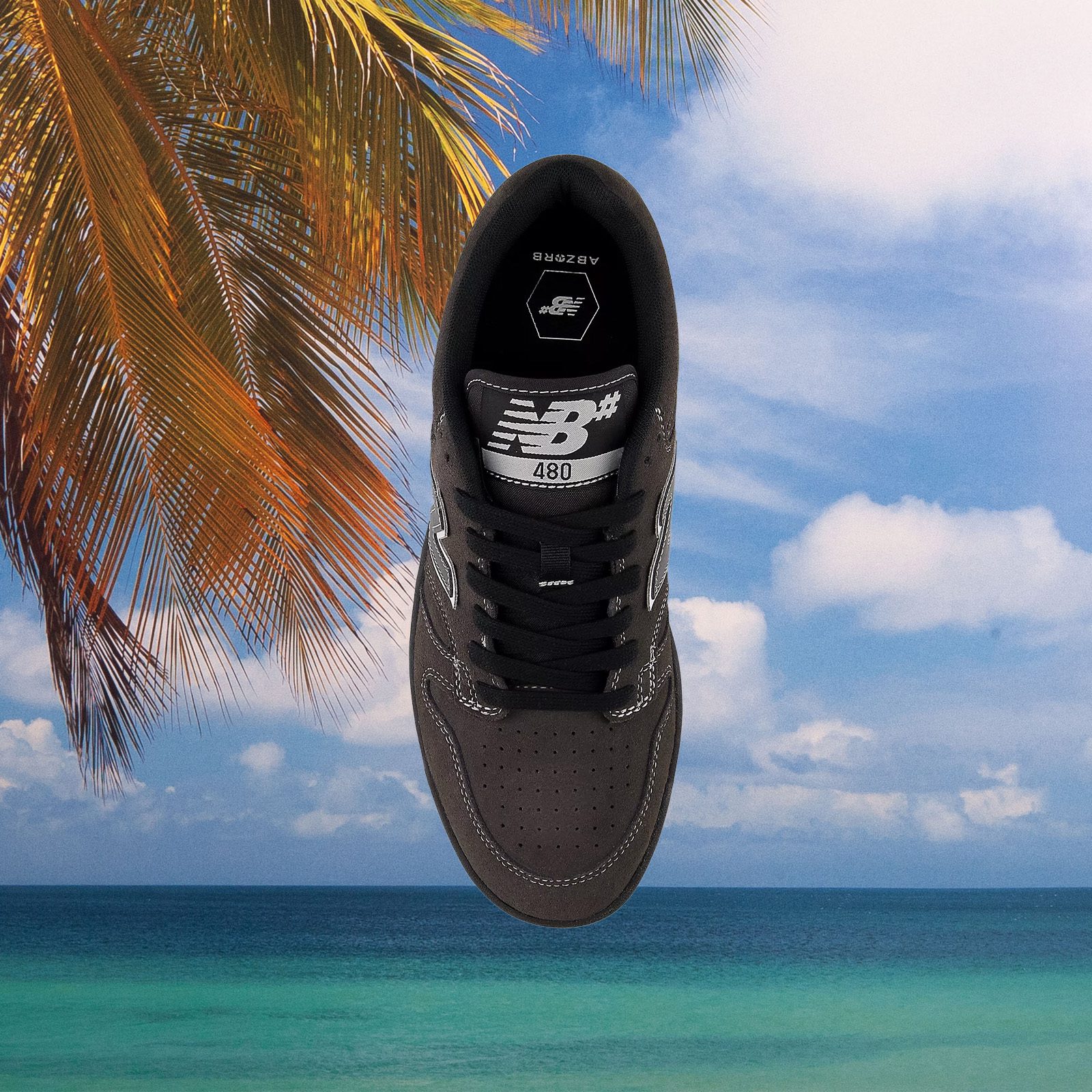 New Balance Numeric - 480 - NM480CSS - Black Cement / White at