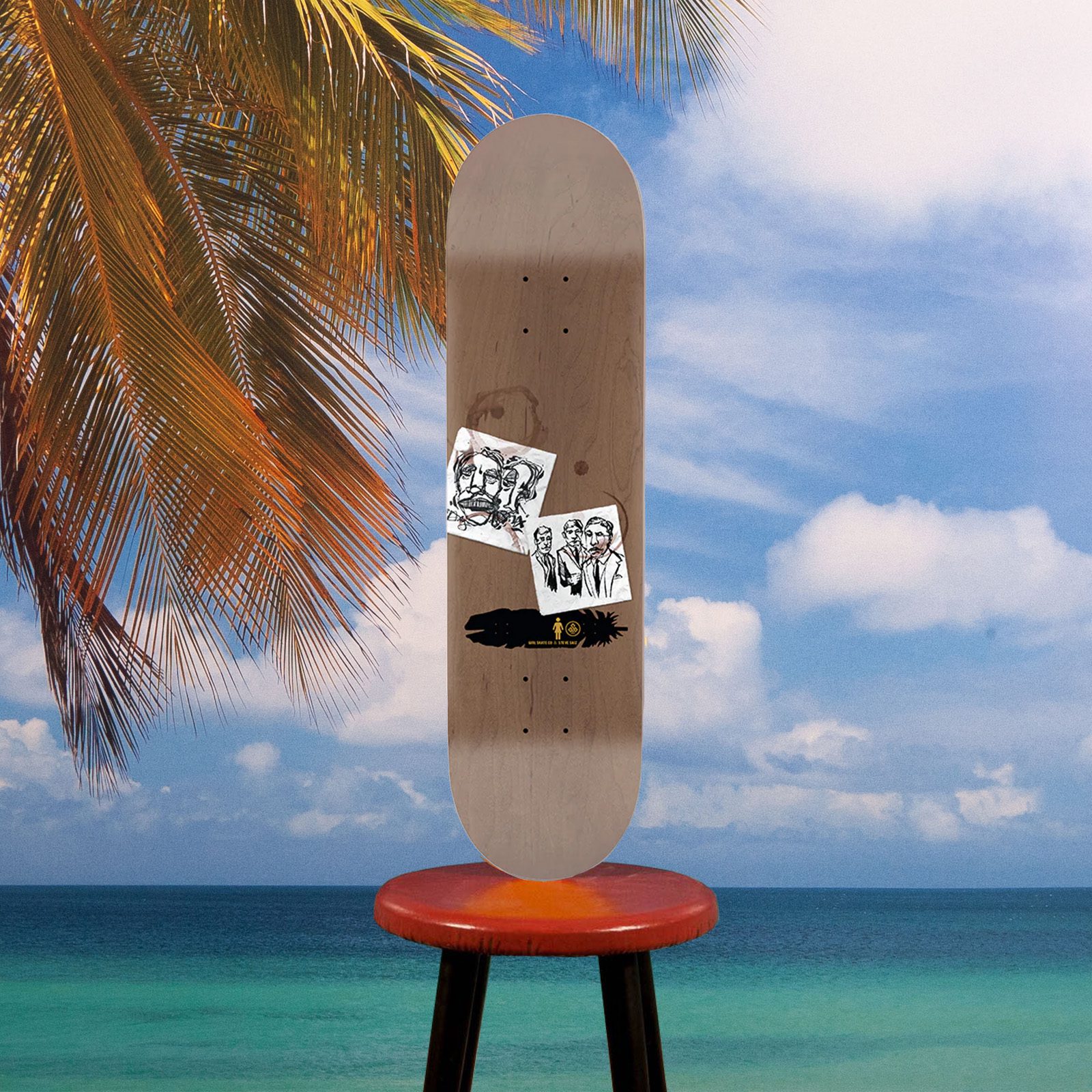 Girl Skateboards - Simon Bannerot "Saiz Faces" Deck - 8.5