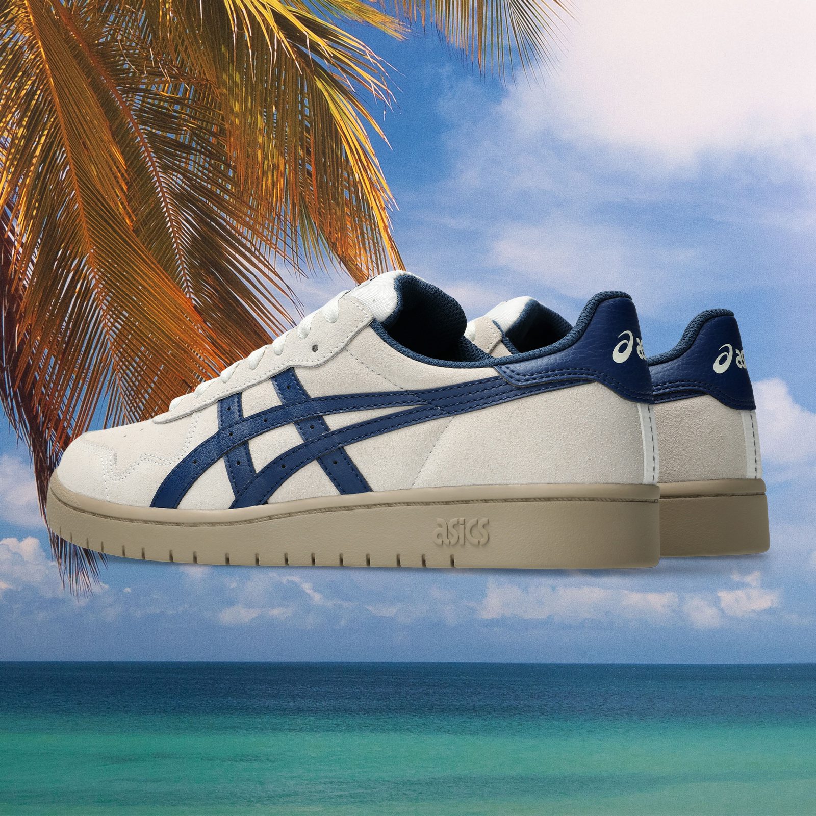 asics - Japan Pro - Cream / Independence Blue