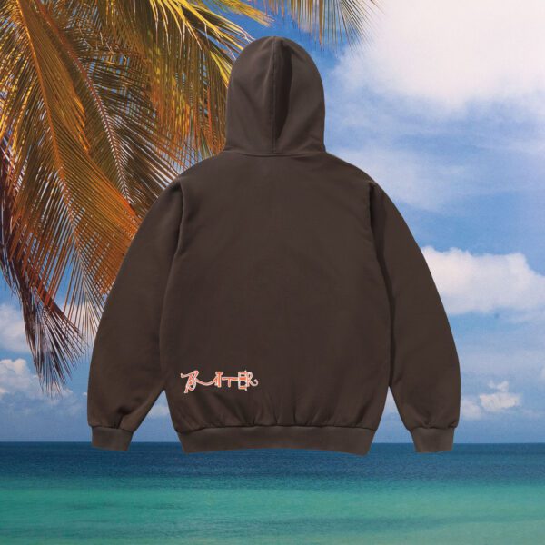 Butter Goods X Madlib - Beat Konduta Zip-Thru Hood - Washed Chestnut