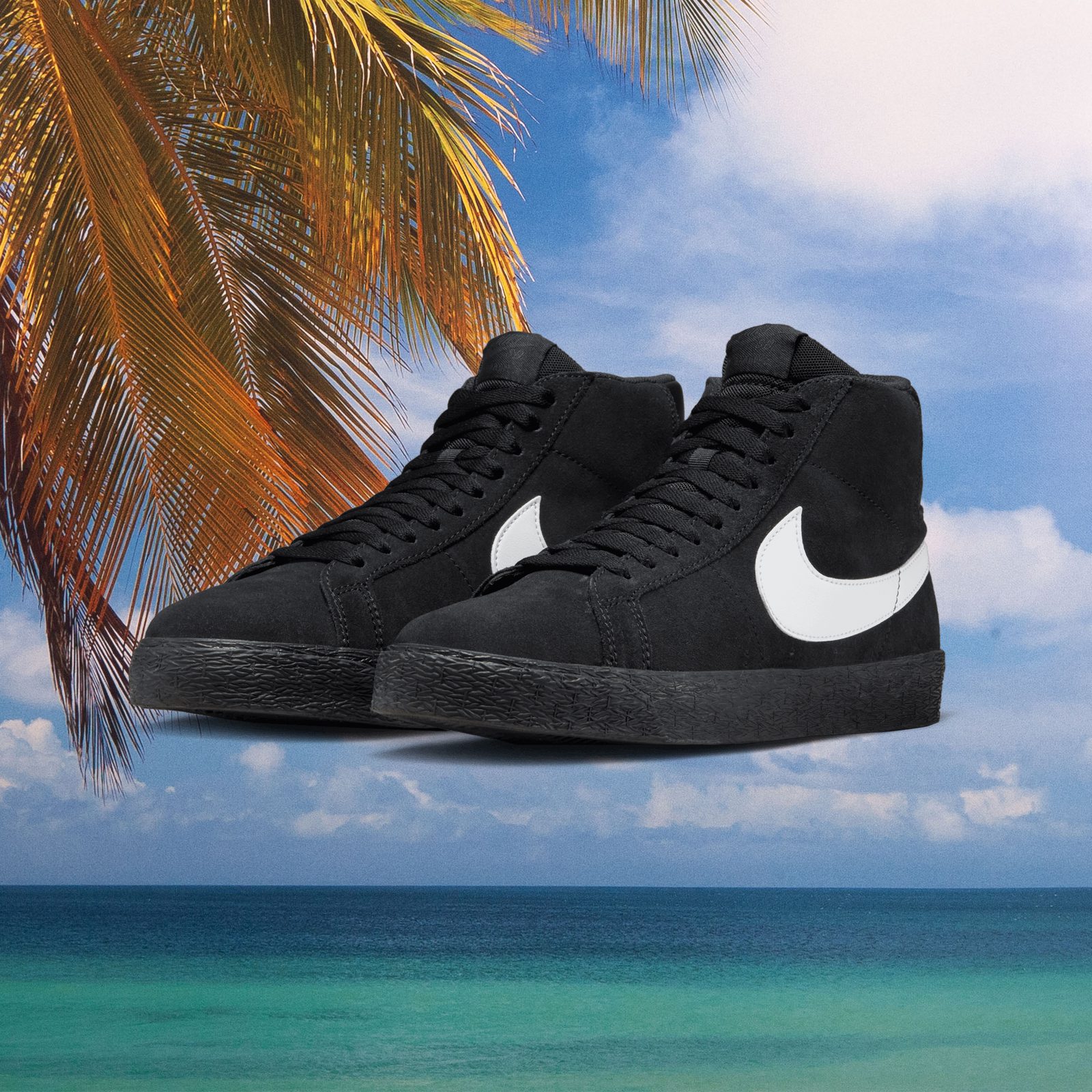 black and white nike sb blazer