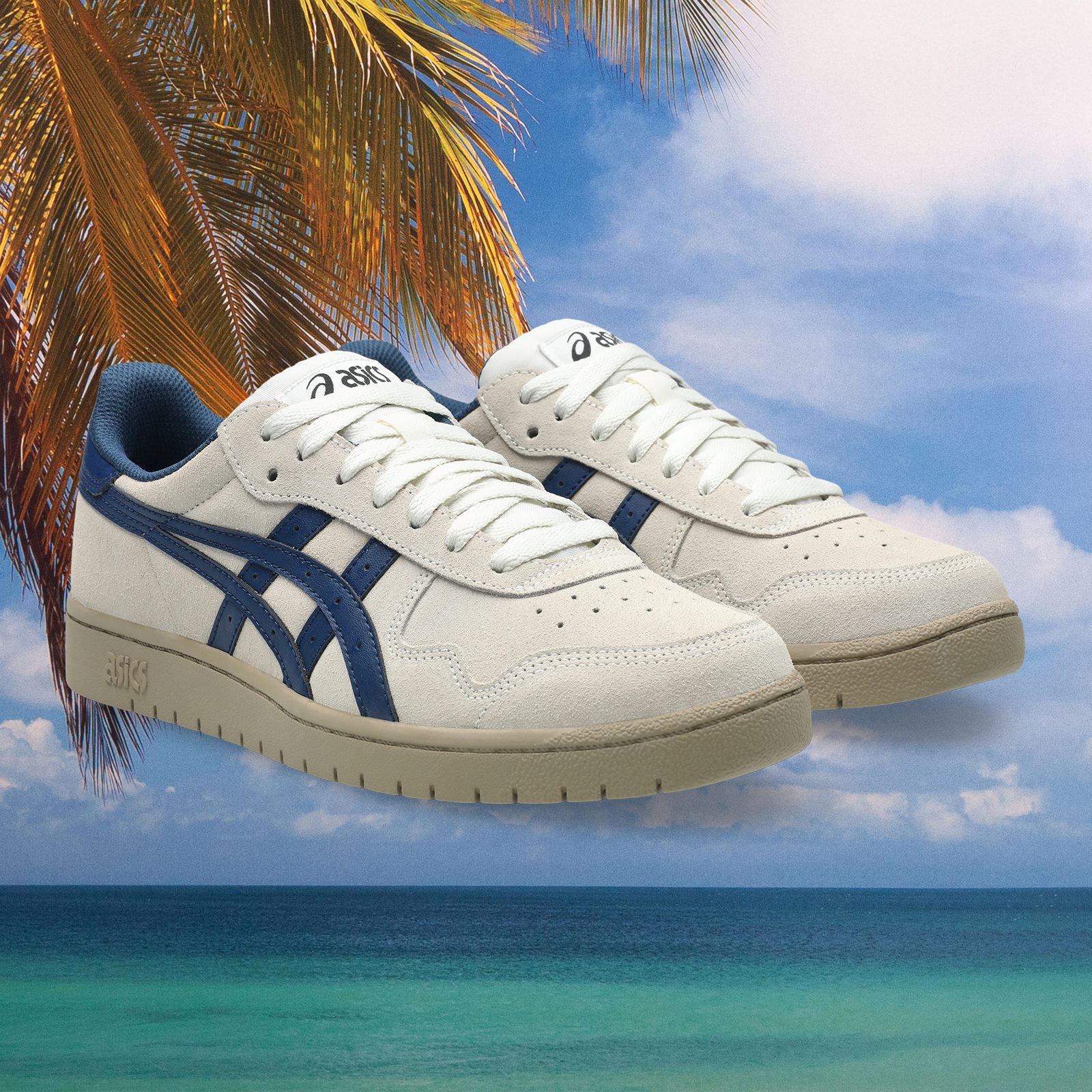 asics - Japan Pro - Cream / Independence Blue