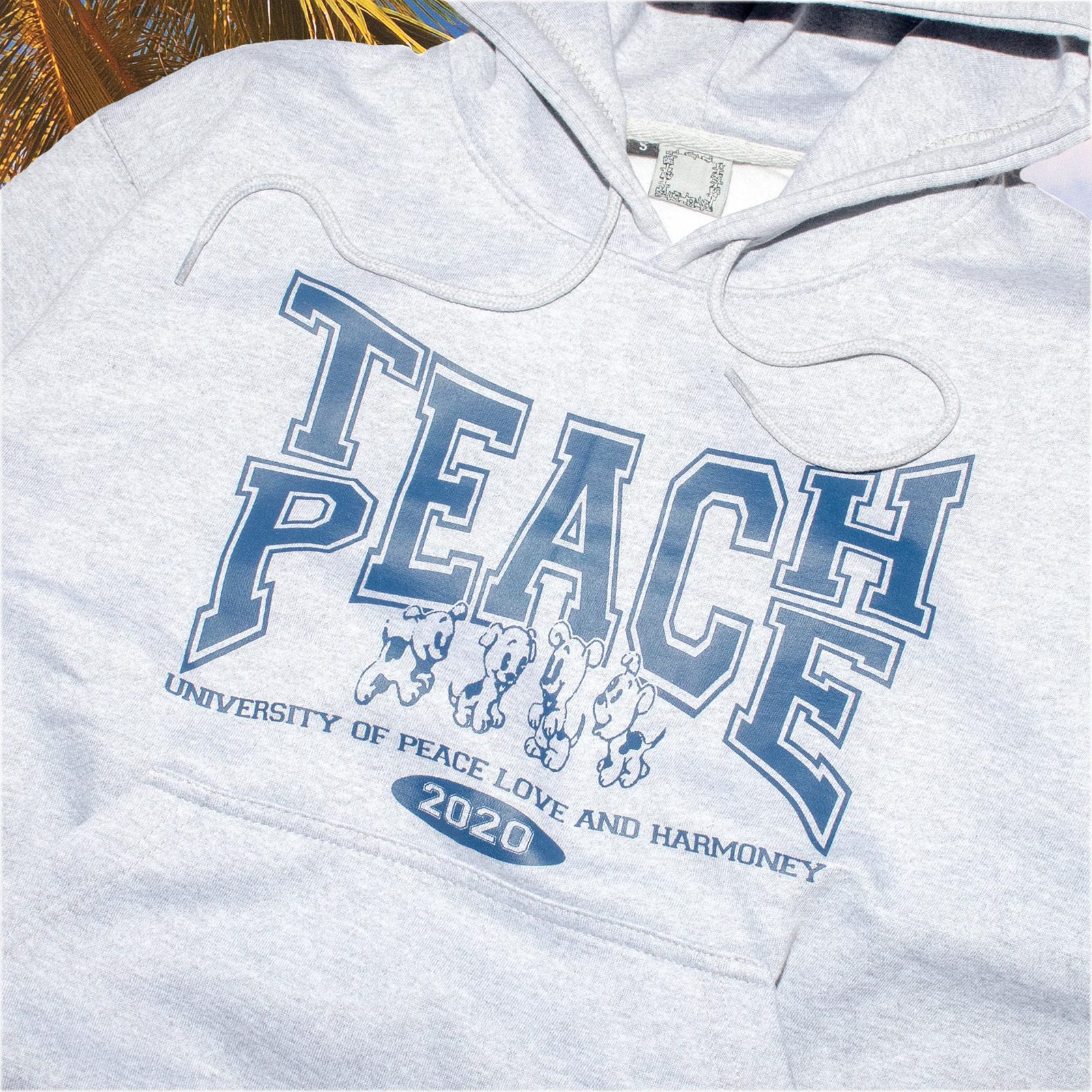 Slinky - Teach Peace Hoodie - Grey