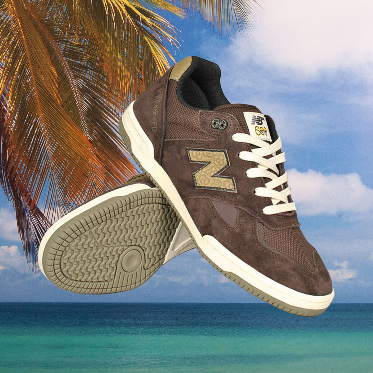 New Balance Numeric - Krooked - 600 - NM600KKD - Chocolate / Olive