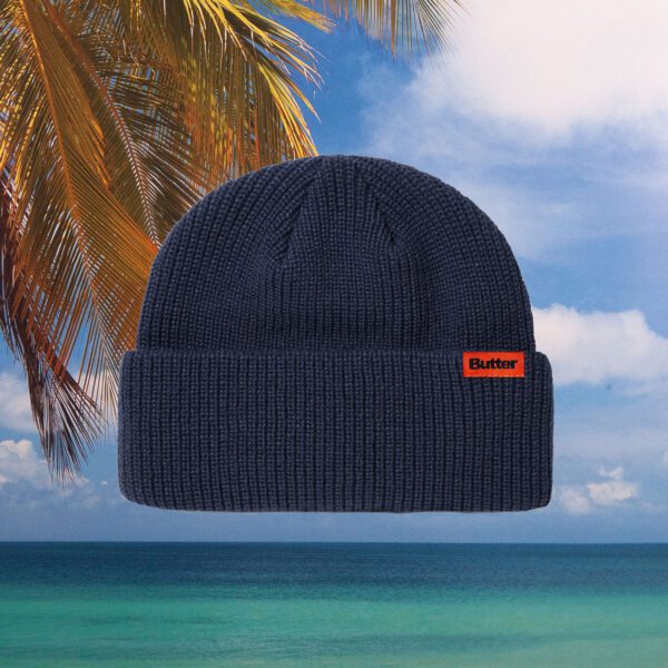 Butter Goods - Tall Wharfie Beanie - Navy