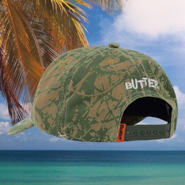 Butter Goods - Woods Camo 6 Panel Cap - Sage