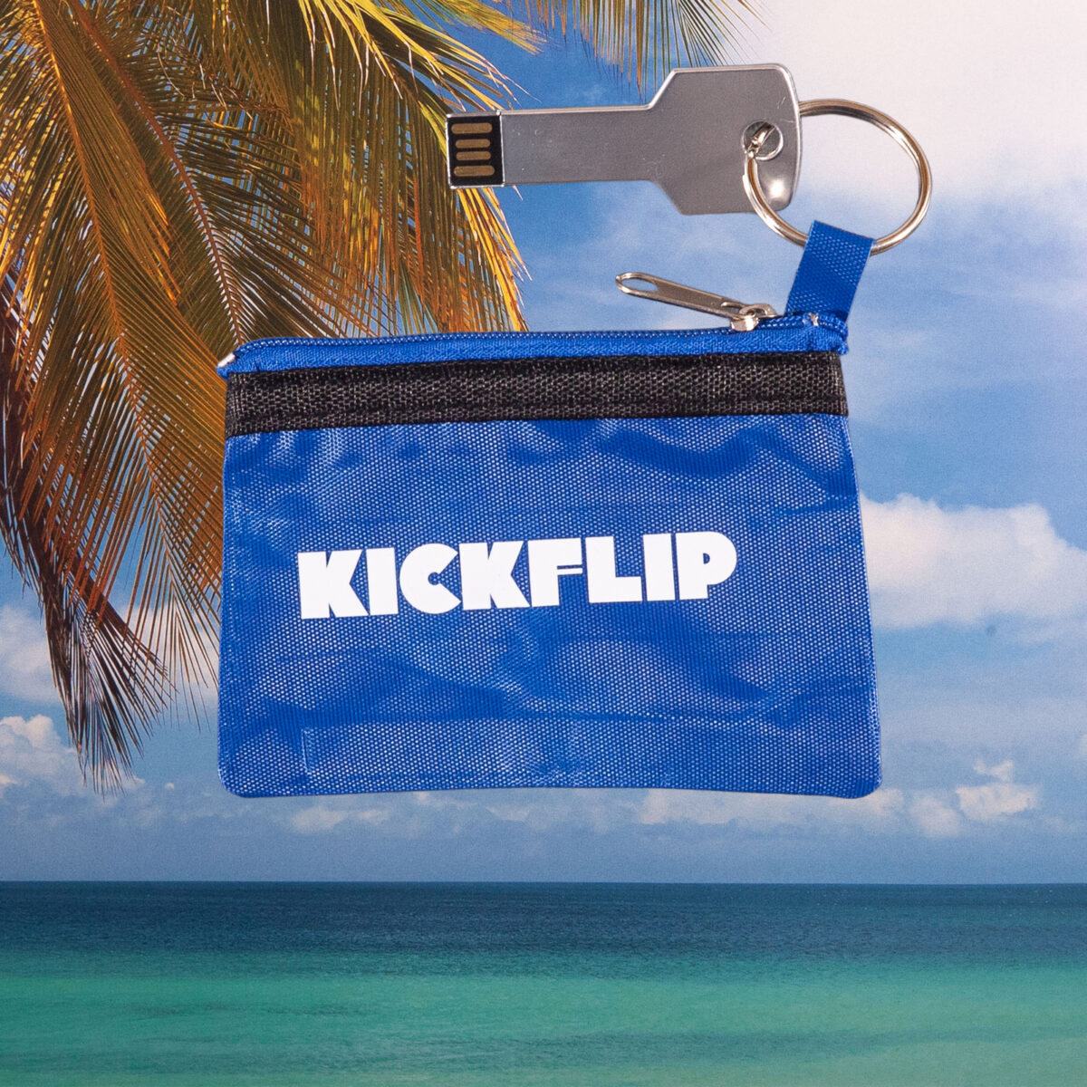 Get Them Kids Rollin - Kickflip Key Wallet - Blue