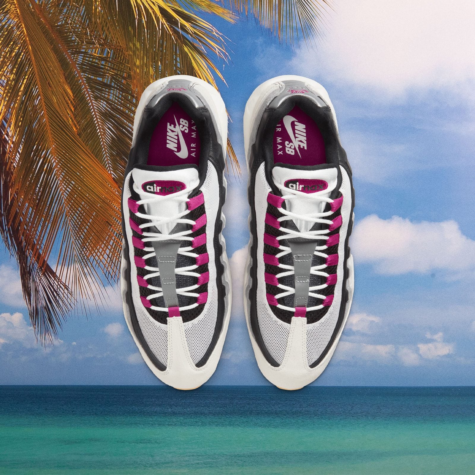 Nike SB - Air Max 95 QS - Summit White / Cactus Flower at