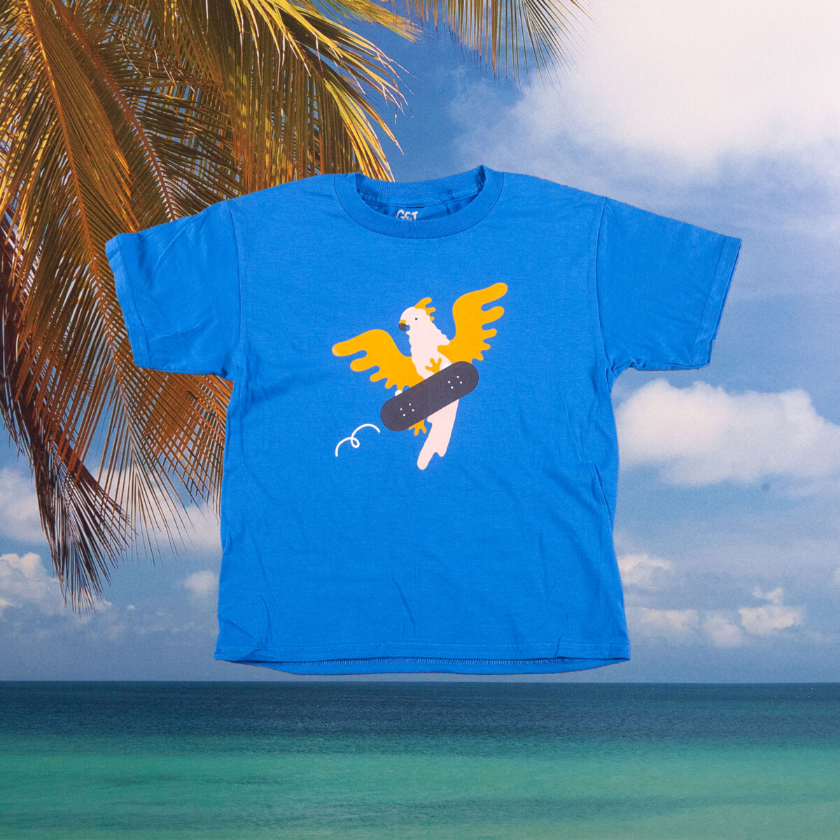 Get Them Kids Rollin - Parrot Kids T-Shirt - Blau