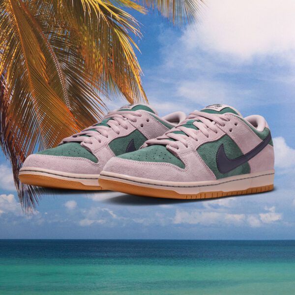 Nike SB - Dunk Low Pro - Mineral Slate / Dark Raisin - Particle Rose