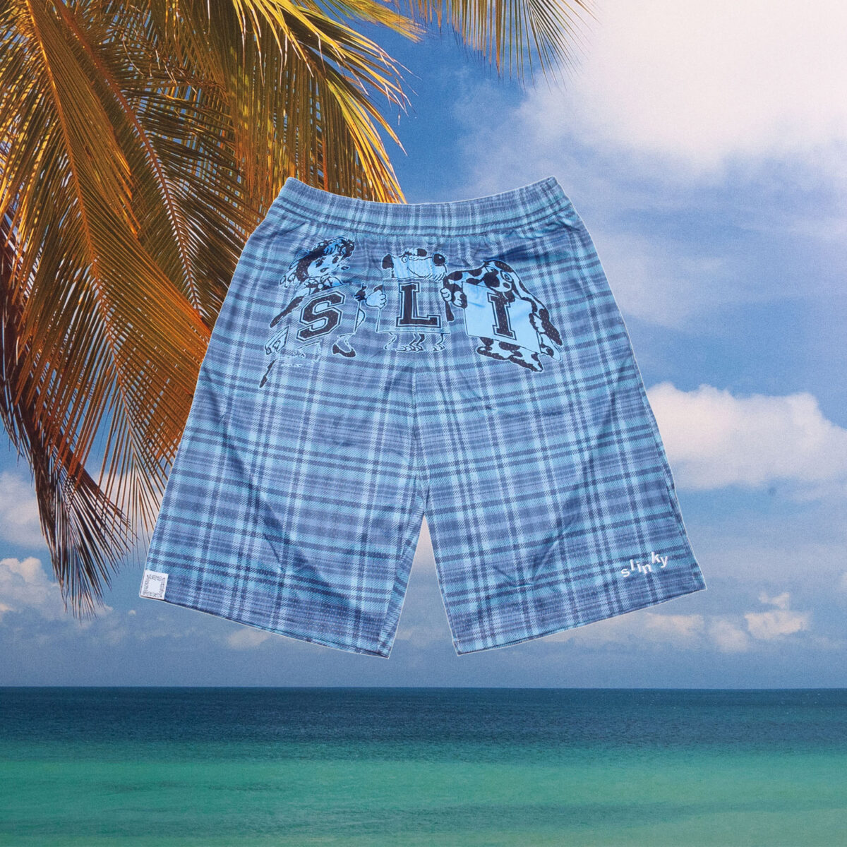Slinky - Picco Mesh Short - Blue Plaid