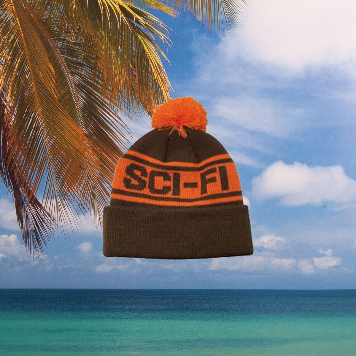 Sci-Fi Fantasy - Sci-Fi Pom Beanie - Brown / Orange