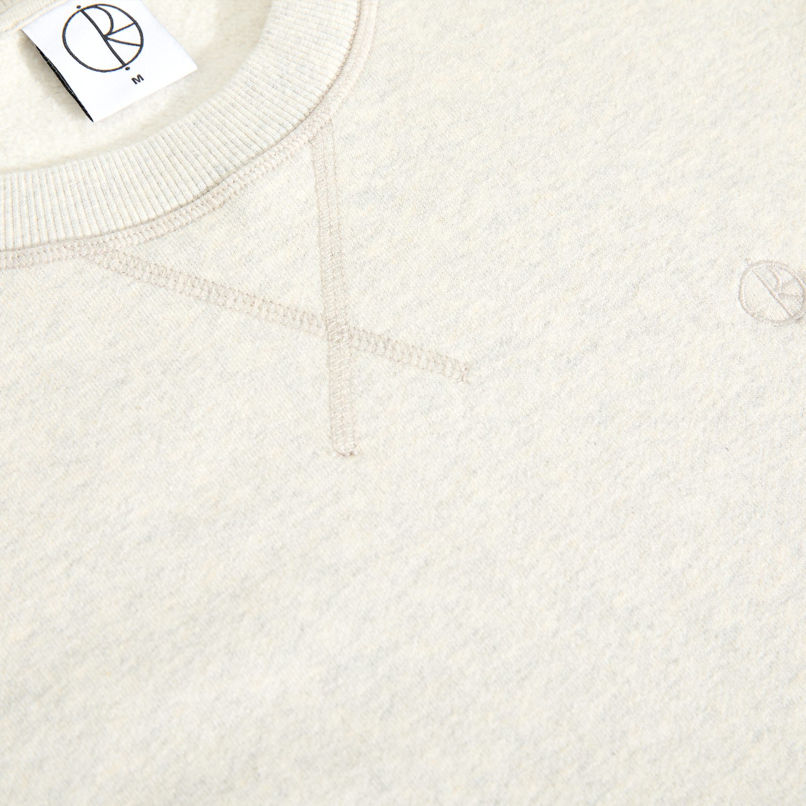 Polar Skate Co. - Frankie Crewneck - Ivory Grey Melange