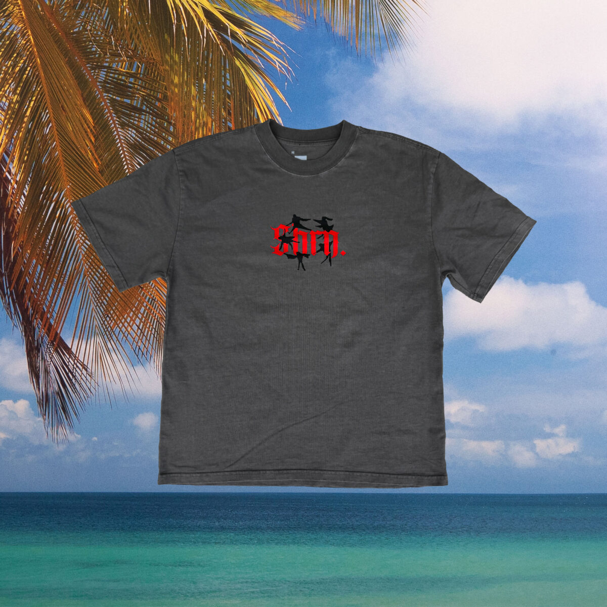 SHRN - Dancing T-Shirt - Washed Grey