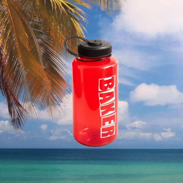 Baker Skateboards - Brand Logo 32oz Water Bottle - Red