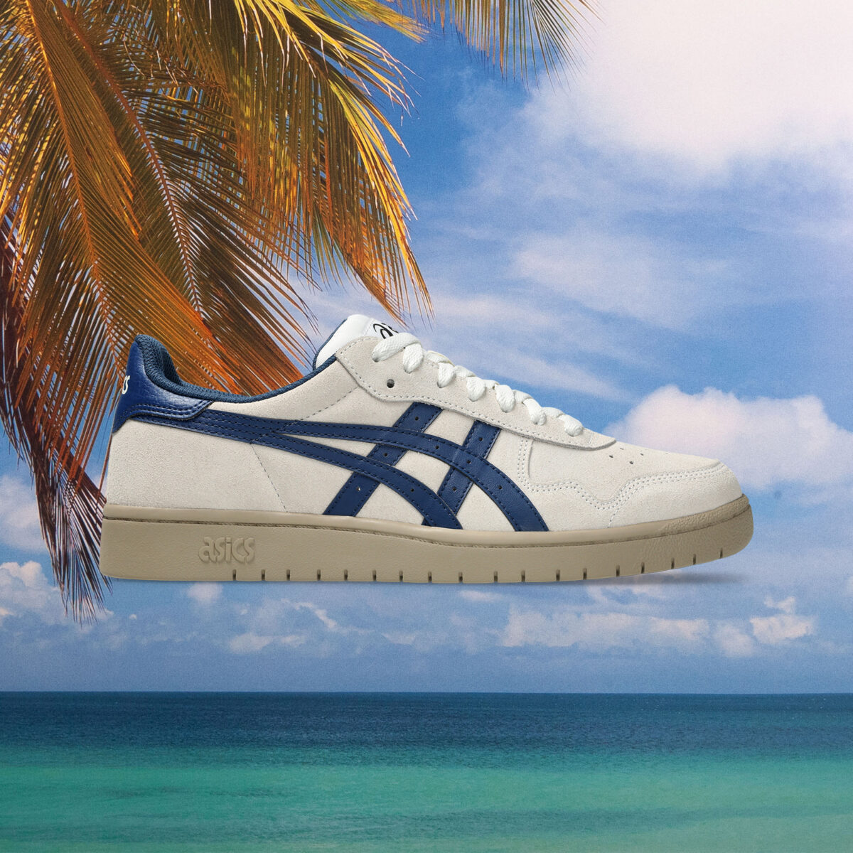 asics - Japan Pro - Cream / Independence Blue