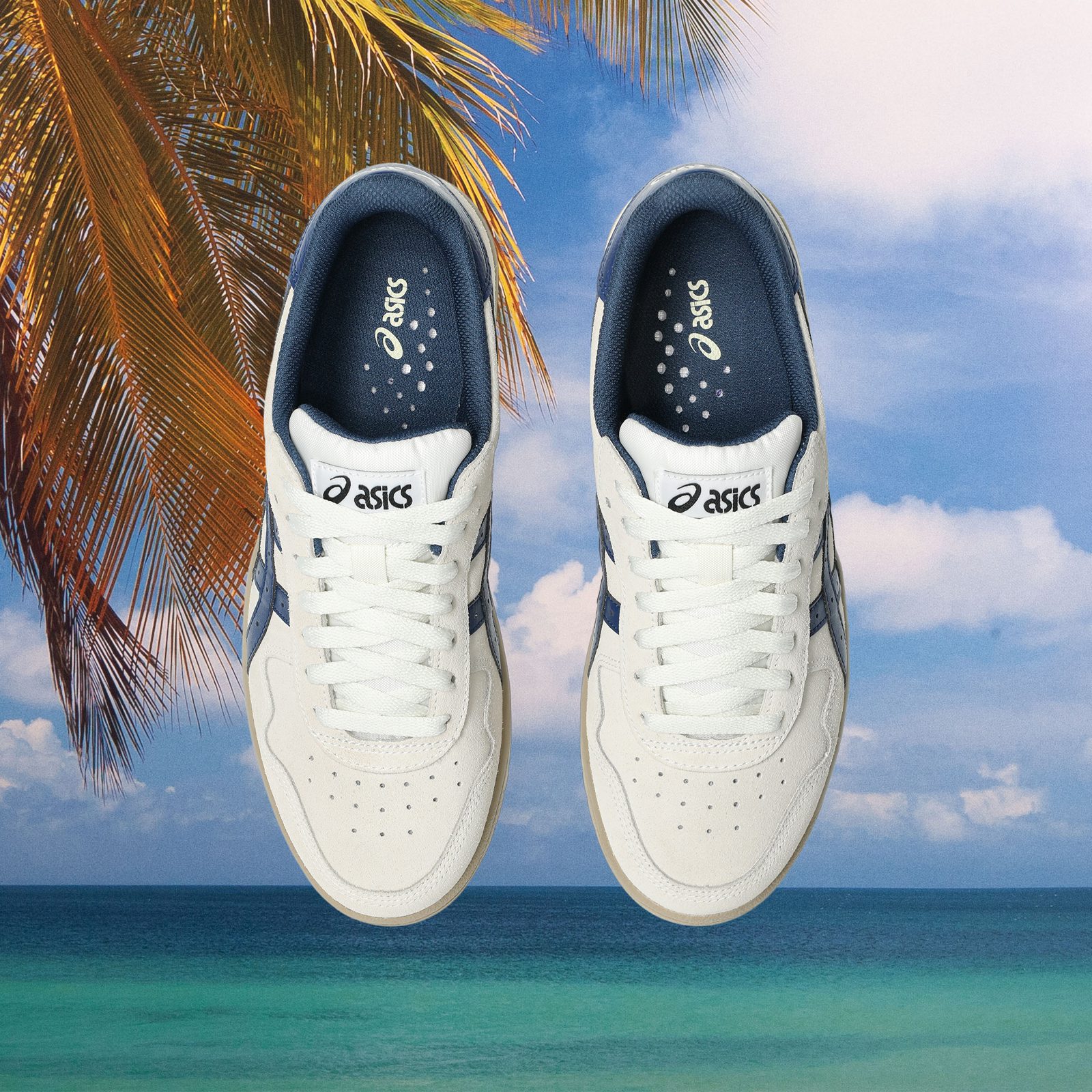 asics - Japan Pro - Cream / Independence Blue