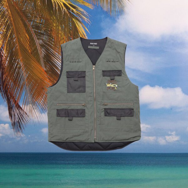 Pass Port - Frog Lure Ripstop Fishing Vest - Moss