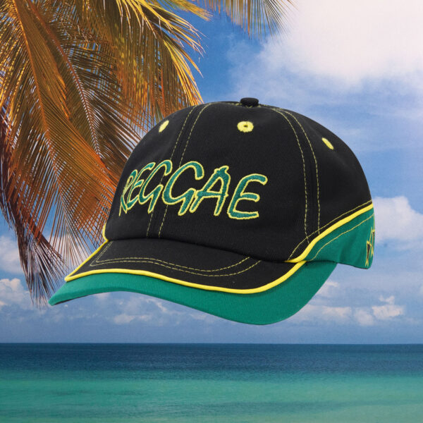 Butter Goods - Dub 6 Panel Cap - Black / Green