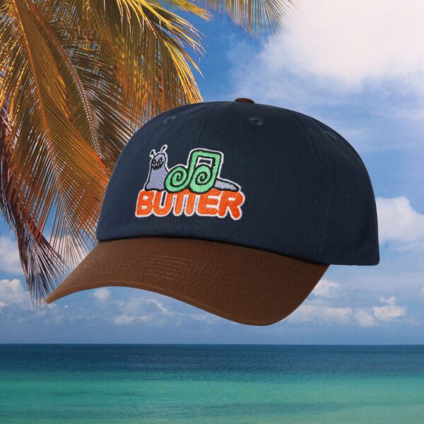 Butter Goods - Snail 6 Panel Cap - Navy / Walnut
