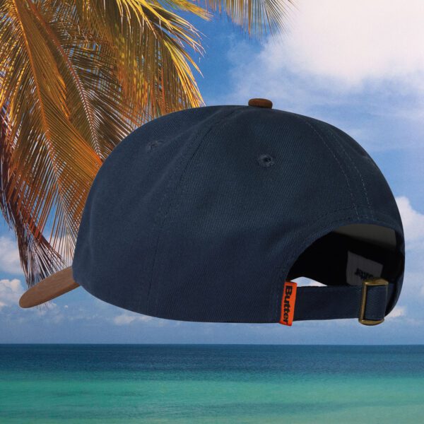 Butter Goods - Snail 6 Panel Cap - Navy / Walnut
