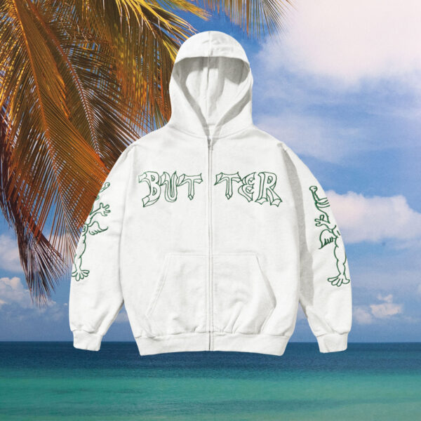 Butter Goods - Daniel Johnston "Thirteen" Zip-Thru Hoodie - Ash