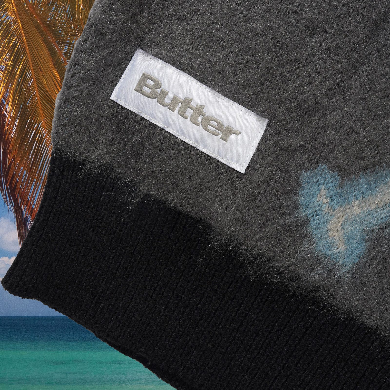 Butter Goods - Beetle Zip-Thru Knit Sweater - Black