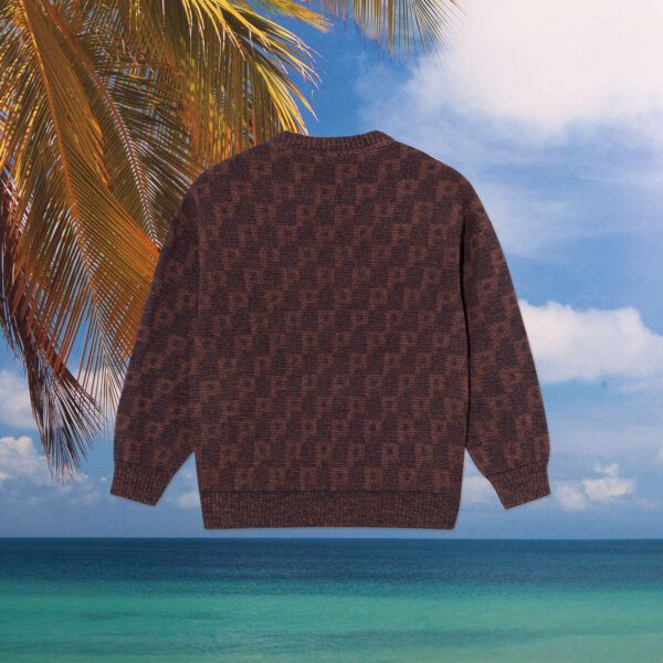 Polar Skate Co. - George Sweater - P Pattern - Navy / Orange
