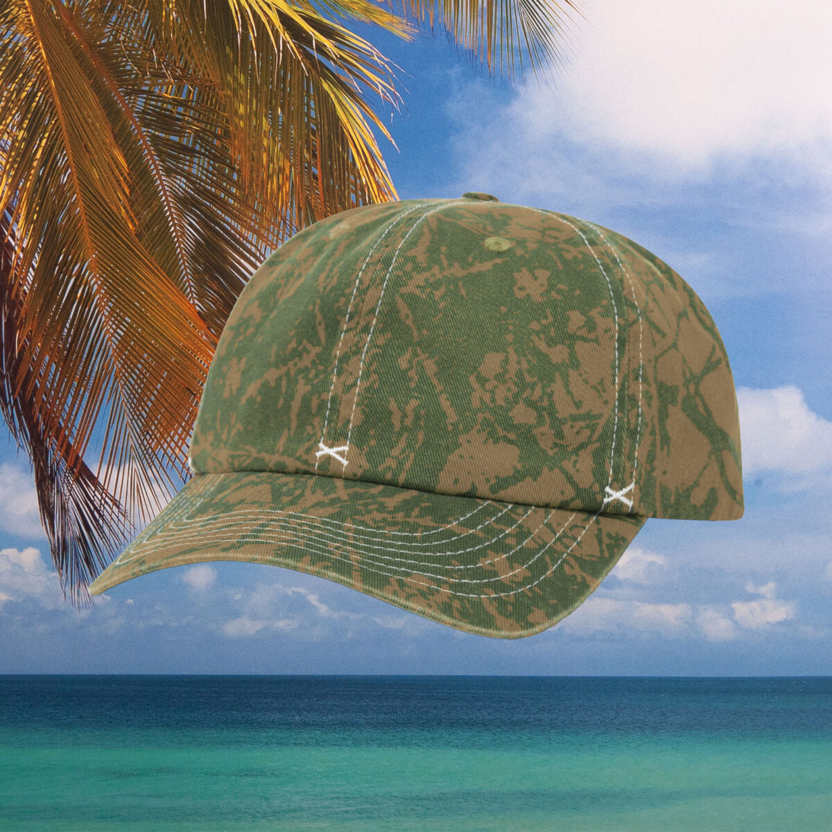 Butter Goods - Woods Camo 6 Panel Cap - Sage