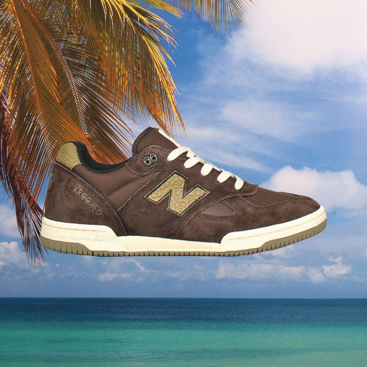 New Balance Numeric - Krooked - 600 - NM600KKD - Chocolate / Olive