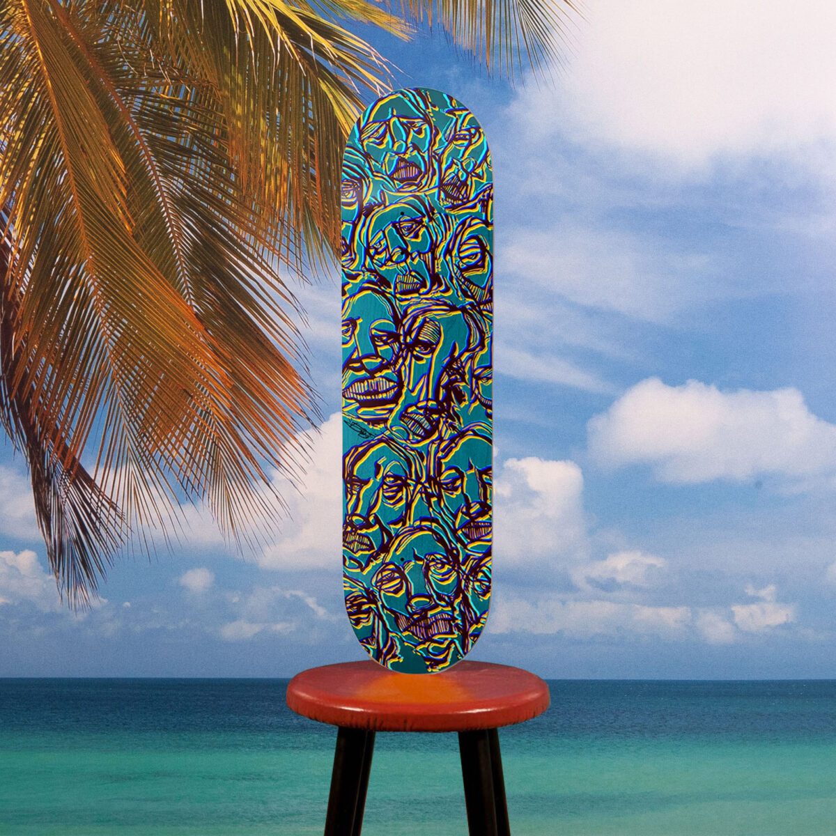 Girl Skateboards - Simon Bannerot "Saiz Faces" Deck - 8.5