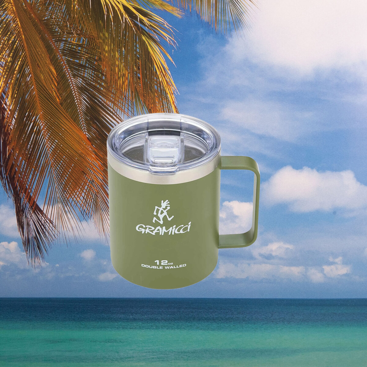 Gramicci - Double Walled Stainless Steel Mug - Olive
