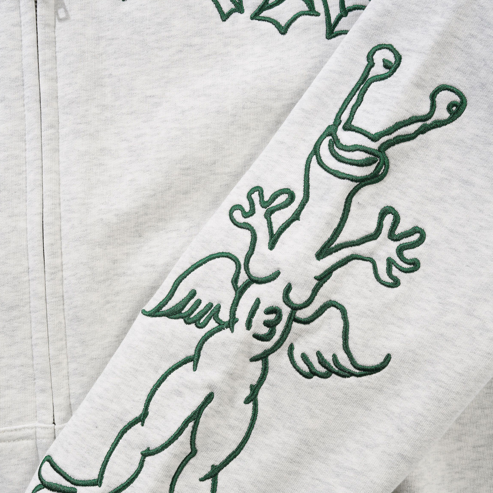 Butter Goods - Daniel Johnston "Thirteen" Zip-Thru Hoodie - Ash