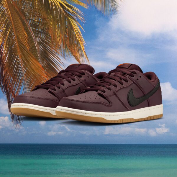 Nike SB - Dunk Low Pro ISO - Burgundy Crush / Black - Mystic Dates - Sail