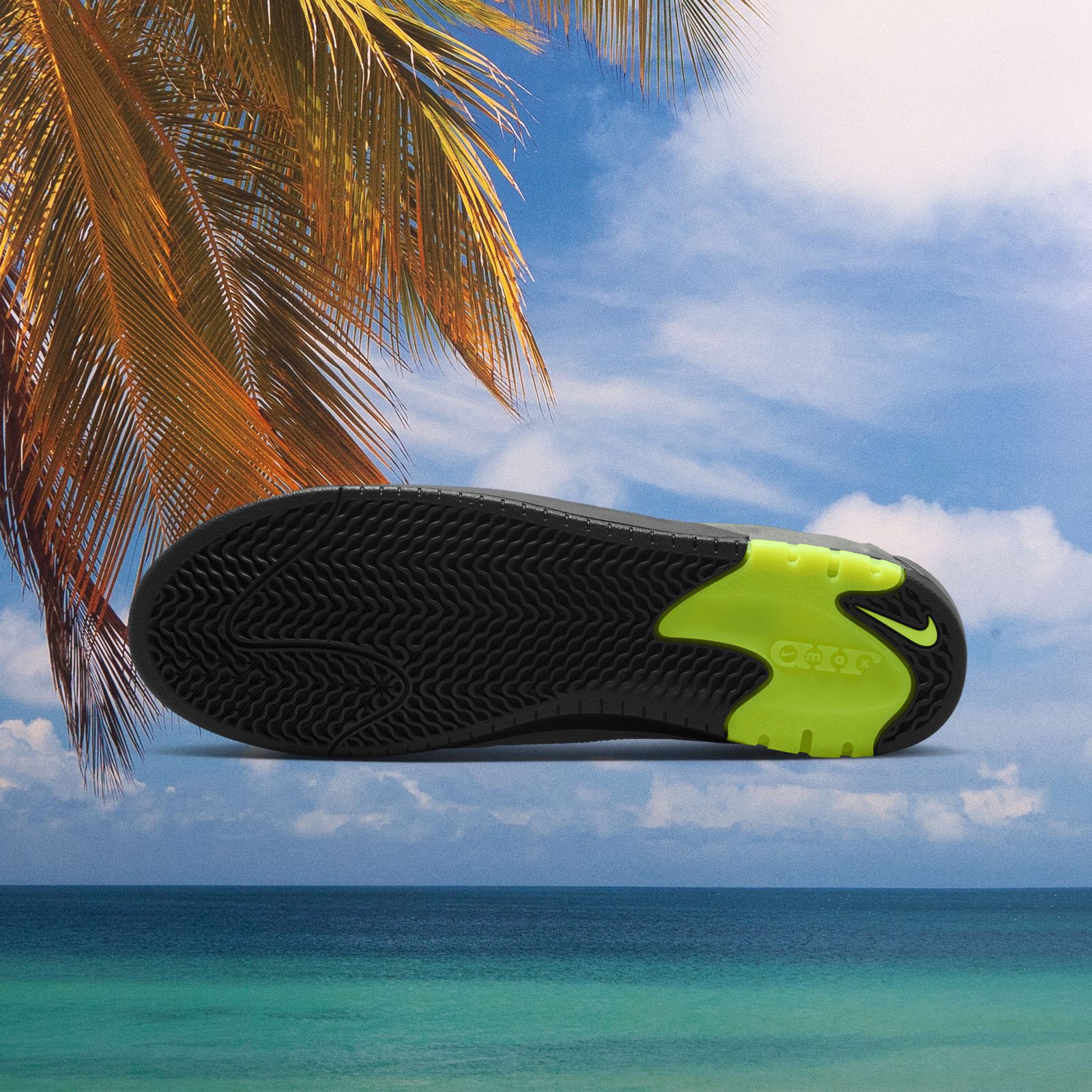 Nike SB - Air Max Ishod - Black / Neon Yellow - Anthracite - LT Graphite