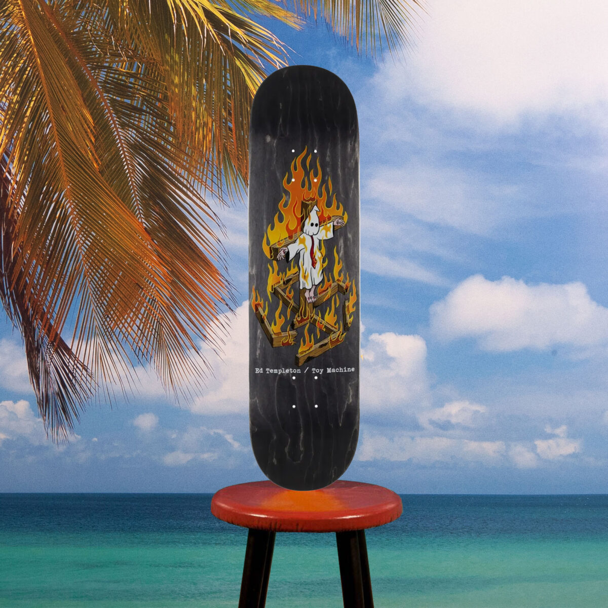 Toy Machine - Templeton "Charred Cross" Deck - 8.25 / 8.5