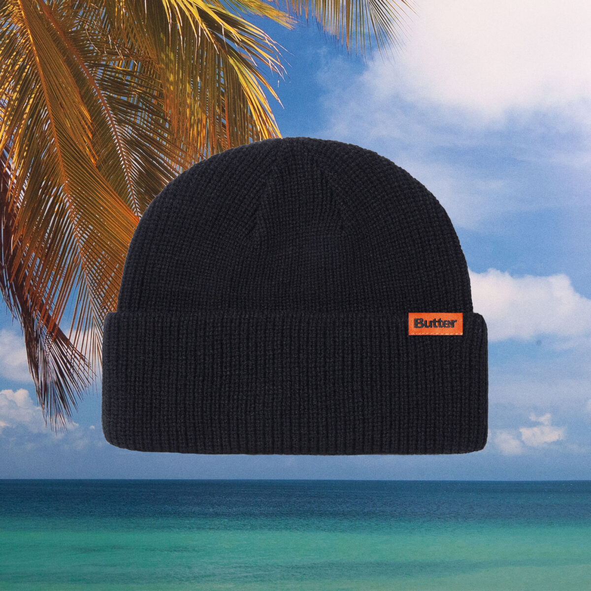 Butter Goods - Tall Wharfie Beanie - Black