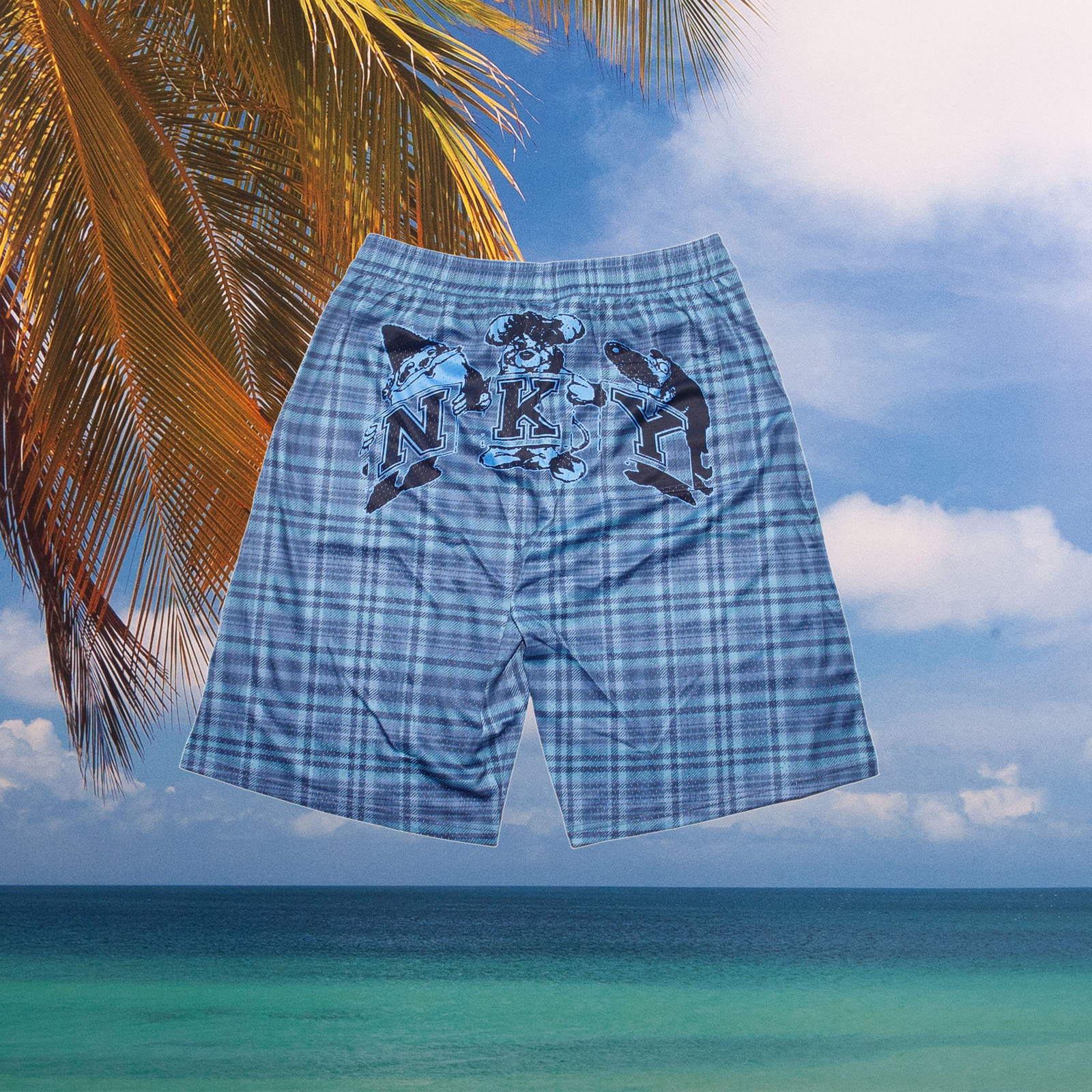 Slinky - Picco Mesh Short - Blue Plaid