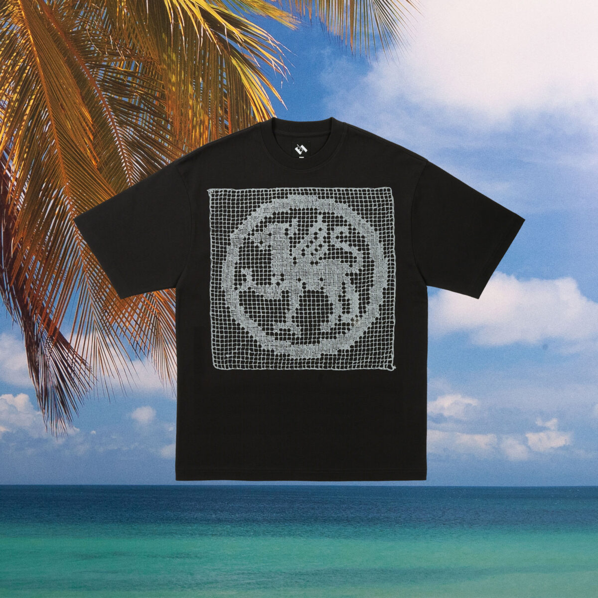 The Trilogy Tapes - Filet Lace T-Shirt  - Black